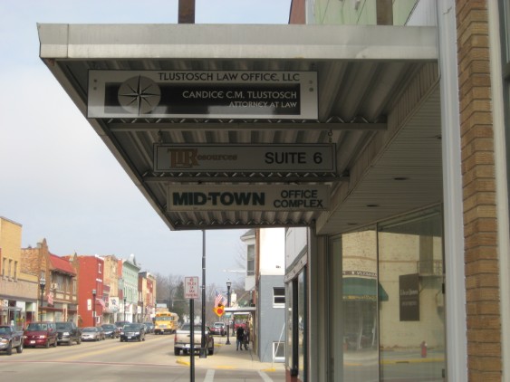 Attorney Candice Tlustosch and Attorney Peter Navis at Tlustosch Law Office, LLC, located in downtown Sparta, Wisconsin, provide legal services to clients with criminal defense, family and child custody, real estate, estate planning, and other general practice matters.